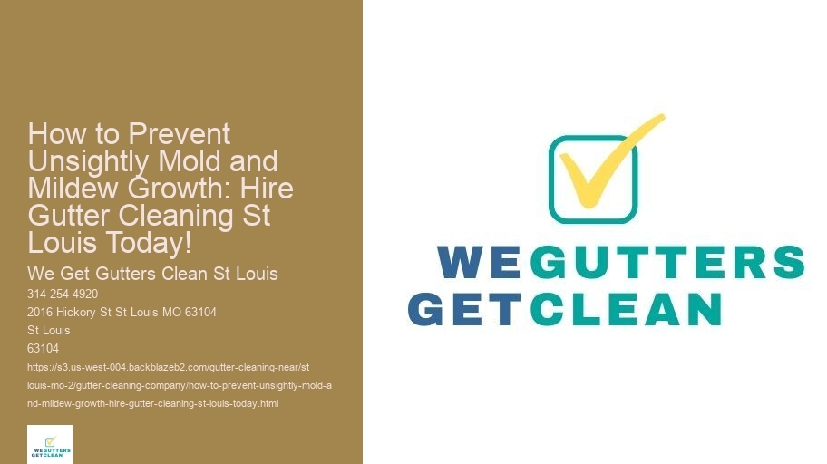 How to Prevent Unsightly Mold and Mildew Growth: Hire Gutter Cleaning St Louis Today!